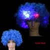 LED Flash Headgear Rave Toy Luminous Fan Hat Cap Cap Explosive Head Party Wig Christmas Halloween Clown Funny Funny Supplies