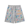 Nouveau short pour hommes avec poche bande élastique imprimé Graffiti créateur de mode personnalisé polyvalent pantalons décontractés