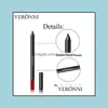 Matite per labbra all'ingrosso New Fashion Matita per rossetto Womens Professional Lipliner Waterproof Lip Liner 9 colori Strumenti per il trucco Drop Deliv Dh68K