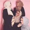 Bufandas ljcuiyao precio al por mayor mujer musulmana arrugada hijab bufanda femme musulman algodón de algodón suave chales y envolturas islámicas