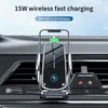 Szybkie ładowanie samochodu uchwyt telefonu bezprzewodowa QI 15W ładowanie dla iPhone'a 11 12 Pro dla Xiaomi Samsung Huawei Magnetic