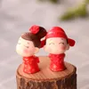 Figurine decorative Amanti BAIUFOR Coppia romantica Figurine Matrimonio Miniature Sposa e sposo Terrario Fata Decorazione del giardino Veicolo