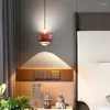 Pendant Lamps Bedroom Bedside Chandelier Long Line Single Head LED Lamp For Living Room Restaurant Creative Remote Control Lift Light