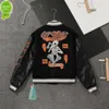 Fleece Men's Jacket 2023 Spring and Autumn New Fashion Brand Offs Style Ow brodered Patchwork Bomber Woolen Lovers '