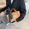 Borse da sera Scrub PU Leather Hand For Women 2022 Designer Borsa a tracolla vintage con nastro Trendy Stone Pattern Tote Handbags