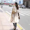 Женские траншевые котлы женский весенний осень осенний корейский мода Thin British Style Coat Lady Soild Casual в середине половины половины YM209