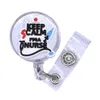 Sleutelringen Intrekbare badge Reel Medische werknemer Work Card Clip Doctor Nurse ID Naam Holder Referentie Drop Delivery 2022 SMTYF