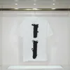 디자이너 남자 티셔츠 프린트 레터 그린 흰색 T 셔츠 패션 캐주얼 커플 짧은 슬리브 티 편안한 남자 여자 빈티지 배트 슬리브 티셔츠