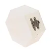 Enveloppe cadeau Hexagon Storage en bois Boîte d'emballage Bijoux Bijoux Affichage du mariage