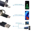 سيارة ثنائية العدسة 8 مم نوع C USB توصيل شاشة فحص الأنابيب المرنة للبورسكوب للهاتف Android