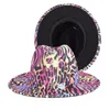 ワイドブリム帽子カラーフ新しいスタイル教会ダービートップハットパナマ男性のためのフェドーラ女性
