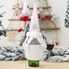 Weihnachtsdekorationen Weinflaschenhülle Weihnachtsmann für Zuhause Noel Ornamente Jahr 2022 Adornos De Navidad Weihnachtsgeschenk