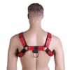 Ceintures Sexy Hommes Lingerie PU Cuir Corps Poitrine Harnais Bondage Costumes Boucle Musculaire Fermeture Avec Boucles O-rings Sexe