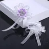 Decorative Flowers Brides And Sisters Wrist Flower Crystal Pearl Simulation Men's Women's Corsage Suit Party Wedding Supplies T056