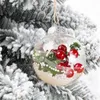 クリスマスの装飾8cm透明なボールペンダントツリーデコレーション2022 xams diyギフト装飾ナビダッドホームデコレーション