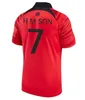 XXXL 2023 South Soccer Jerseys 팬 팬 플레이어 버전 홈 어웨이 한 Korean HM Son Hwang Kim Hwang Lee Jeong Sung Kwon 23 24 남자 키트 레트로 2002 Jersey Football Shirts Top