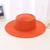 Шляпа с широкими краями женщины MticoLor Fedora Porkpie Hat Floopy Church Derby Panama Cap осень зимняя капля доставка 2022 Smtpf