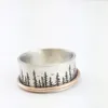 Bröllopsringar vintage ångest ring natur skog fågel för kvinnor meditation fidget spinner anti stress oro stapel smycken