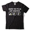 Men's T Shirts How To Pick Up Chicks Top Quality Solid Color Short Shirt