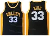 NCAA Indiana State Sycamores College Larry Bird Jersey 33 7 Basketball Springs Valley High School الولايات المتحدة 1992 Dream Team One أسود أبيض أزرق كحلي جامعة رياضية