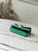 Designer Luxury Micro Metis in Green Jacquard Velvet Crossbody Shoulder Bag 7a Bästa kvalitet