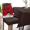 Chair Covers Red Rose Flower Vintage Dining Cover 4/6/8PCS Spandex Elastic Slipcover Case For Wedding El Banquet Room