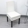 Chair Covers Solid Color Gray Crush Velvet Fabric Cover Thick Seat For Dinning Room Wedding Office Banquet Slipcover