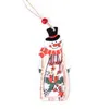 Kerstdecoraties 1 stks ornament esthetische houten hangende hangers Xmas Man Snowman voor thuisfeestjaar Navidad