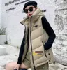 Paris Fashion Autumn Winter Fashions Ladies Vest Designer High-End Men Down Cotton Custom Hooded Jacket Bekv￤mt varmt temperament