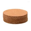 Table Mats Set Of 10 Cork Bar Drink Coasters - Absorbent And Reusable 90mm 5mm Thick