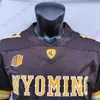 Maillot de Football du Wyoming, collège Ncaa, Solomon Byrd, Sean Chambers, Tyler Vander Waal, Titus Swen Ismail Jr. Conway Garrett