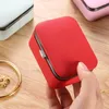 Gift Wrap Korean Portable Mini Jewelry Box With Mirror Earrings Necklace Rings Organizer Pu Leather Travel Case