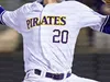 O beisebol universitário usa camisas de beisebol ECU East Carolina Pirates 4 Lane Hoover 14 Jake Agnos 18 Packard 19 Alec Burleson 42 Spenc5808142