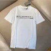 2022 Summer Mens Designer T Shirt Casual Man Damskie TEE z literami Drukuj krótkie rękawy