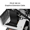 Computerkabels 24/30 cm PCI Express 16X Flexibele kabel PC Graphics Cards PCIE X16 Riser Card Extension Port Adapter voor GPU -mijnbouwmijnwerker