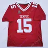 Maglie di calcio Temple Owls Jersey Football NCAA College Travon Williams Zack Mesday Ryquell Armstead Bryant Dogbe Matakevich Anderson Wilkerson Reddick