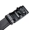 Cintos de negócios de moda Belt Belt Solid Color IMitation Leather Automatic Buckle Trend Youth Wear Formal de 120cm