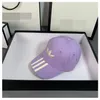 Feesthoeden canvas honkbal hoed ontwerpers caps hoeden vrouwen gemonteerd cap fashion fedora brief streep mannen casquette beanie motorkap-zonder doos