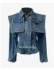 Women's Jacket Spring Autumn Slim Fit Denim Jacket Jeans Oversized Classic Trench Coat Asian Size S-2XL