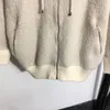 Женские свитера Европейский дизайнер разработал новый вышитый карман на молнии кармана с длинными рукавами кардан