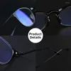 Zonnebrillen rond dames leesbril mannen blauw licht blokkerende bril TR90 bloemen optisch spektakel frame met kast