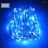 Tafellampen 10m Fairy Lights Copper/Silver Wire USB LED String Holiday Lighting voor kerstboom Garland Wedding Party Decoratie