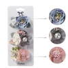 Bebek Kız Yapay Çiçek Tokalarım Çocuklar Florals Saç Klipleri Prenses Kız Firkete Barrette Çocuk Saç Aksesuarları 3 adet/takım