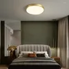 Plafonniers Tout Cuivre Chambre Lampe Simple Chambre Moderne Haute Qualité Nordique Chaud Romantique Étude Creative Led