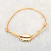 Charm Armbänder Promotion Frauen Mode handgefertigt mit Anhänger Gold Edelstahl Shell Schmuck Strang Seil Kette Armband für Mädchen