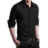 Men's Casual Shirts Soft Long Sleeve Single-breasted Men Shirt Wear Resistant Cotton Blend Business All-Match Slim-fitting Summer 2022