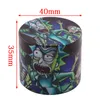 Mix Design Smoke Grinder 4 Layer 40 50 Tobacco Cigarette Grinding Mix Colors Full UV Coated Herb vaporizer Grinders