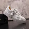 European Style Dres Party Wedding Shoes Spring White Breathable Sports Casual Sneakers Round Toe Thick Bottom Business Driving Walking Loafers Y209