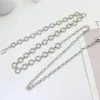 Belts Dress Thin Belt Metal Waist Chain Ladies Fashion Hip High Gold Silver Narrow Thick Tassel Crystal Diamond