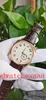 Klassisk serie Ny version Herrklockor 18K Rose Gold 82035/000R-9359 Vit Dial 40mm 82035 Manual Mechanical Transparent Leather Strap Bands Mens Watch